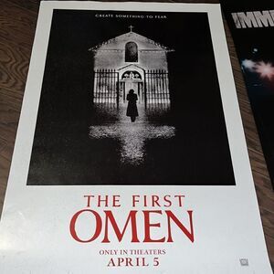 The First 1st Omen Thriller theatre scary promo promotional 27x 39 Movie Poster